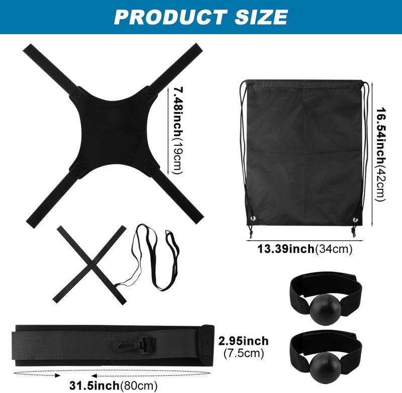 Restynic Volleyball Training Equipment Aid, Volleyball Rebounder Trainer Kit, Solo Practice Trainer for Serving Setting Spiking and Arm Swing, Volley-ball Gifts for Teen Girls & Boys - Image 2